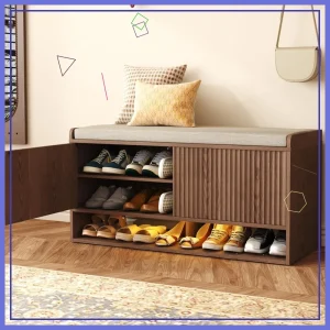 Entryway Bedroom Bench in walnut
