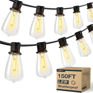 150FT LED Outdoor String Lights Waterproof