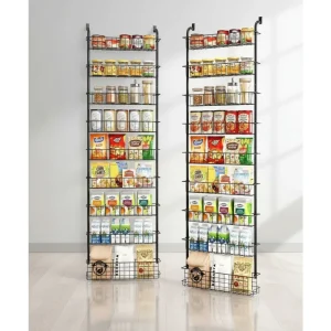 9-Tier Over Door Pantry Organizer Spice Rack